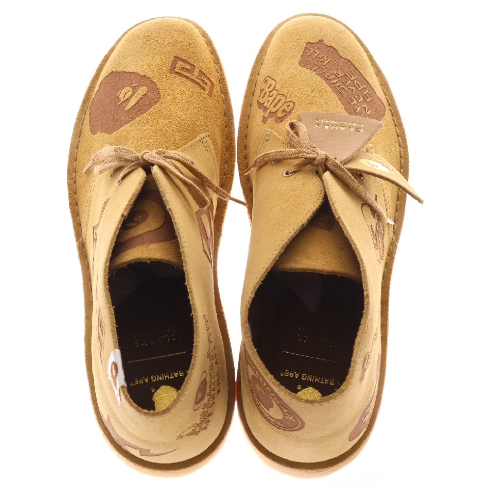 A BATHING APE(アベイシングエイプ) ×Clarks Desert Boot クラークス デザートブーツ ベージュ