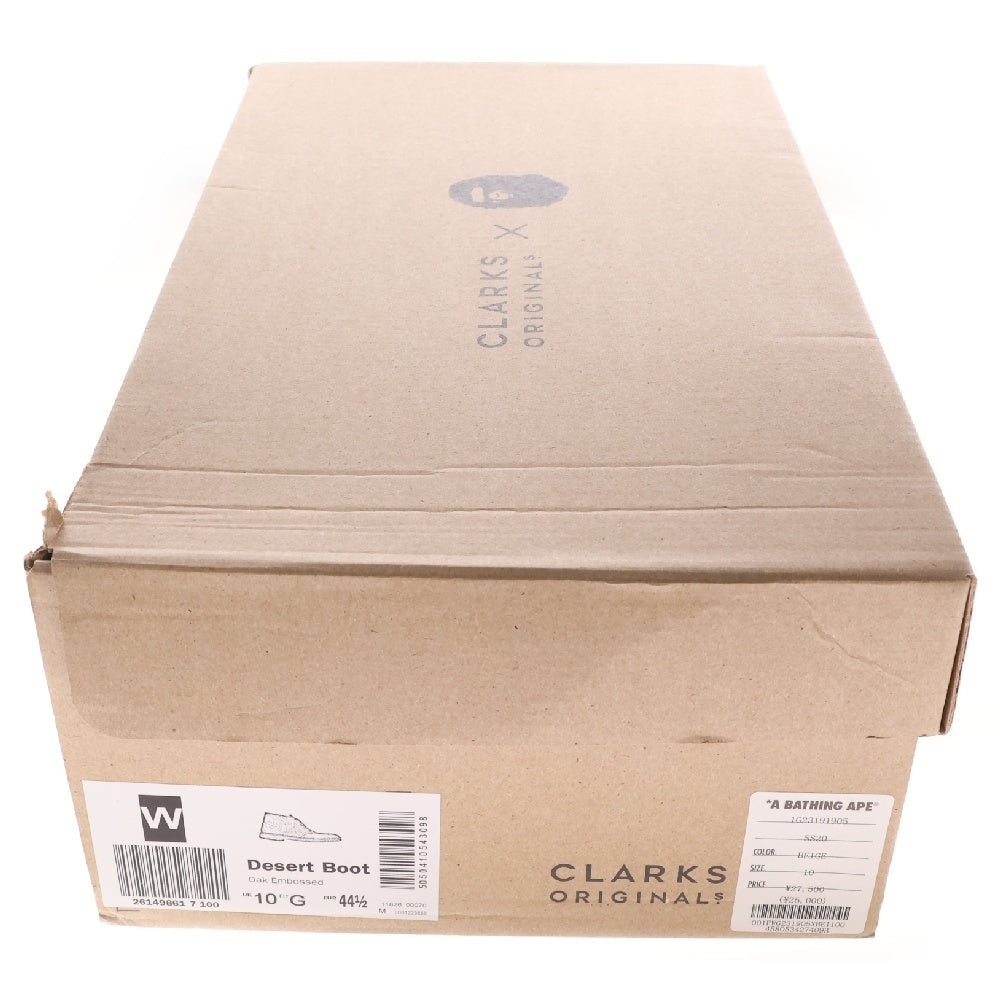 A BATHING APE(アベイシングエイプ) ×Clarks Desert Boot クラークス デザートブーツ ベージュ