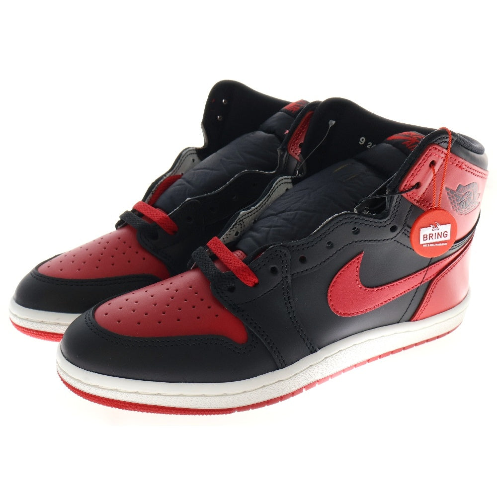 NIKE(ナイキ) AIR JORDAN 1 HIGH 85 BRED 2025 HV6674-067 エアジョーダン 1 ブレッド ハイカットスニーカー レッド/ブラック US9/27cm