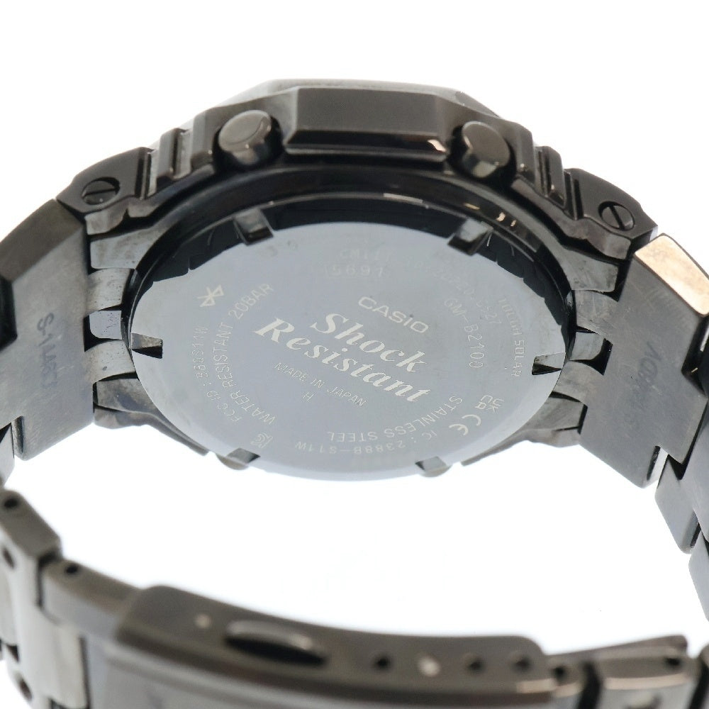 CASIO G-SHOCK(カシオ ジーショック) 2100シリーズ フルメタル スマートフォンリンク 腕時計 デジアナ 電波ソーラー ブラック GM-B2100BD-1AJF
