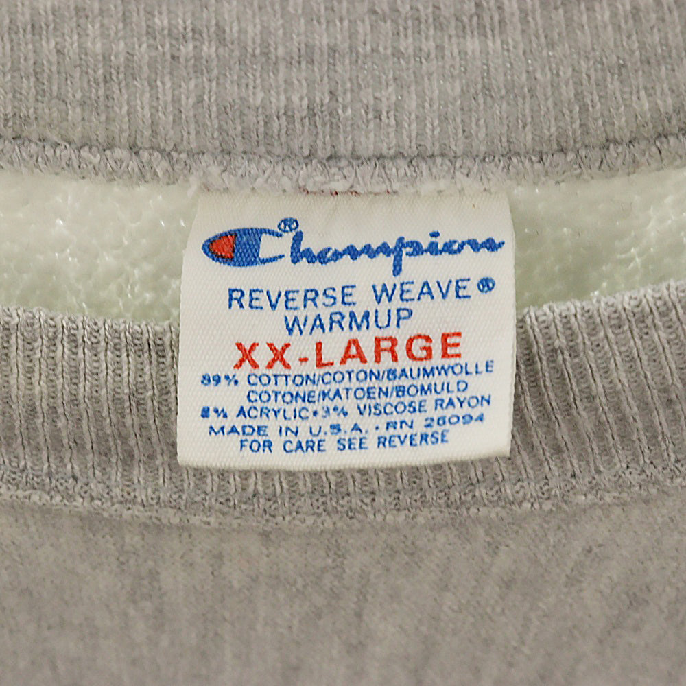 CHAMPION(チャンピオン) 80s VINTAGE REVERSE WEAVE NORTHERN ILLINOIS SWEATSHIRT ノーザンイリノイプリント リバースウィーブ スウェットトレーナー トリコタグ グレー/レッド