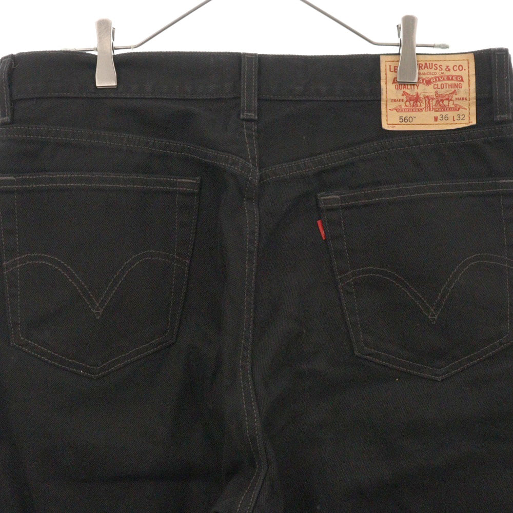 Levi's(リーバイス) 560 COMFORT FIT コンフォートフィット テーパードデニムパンツ ジーンズ メキシコ製 ブラック 005600260 W36/L32