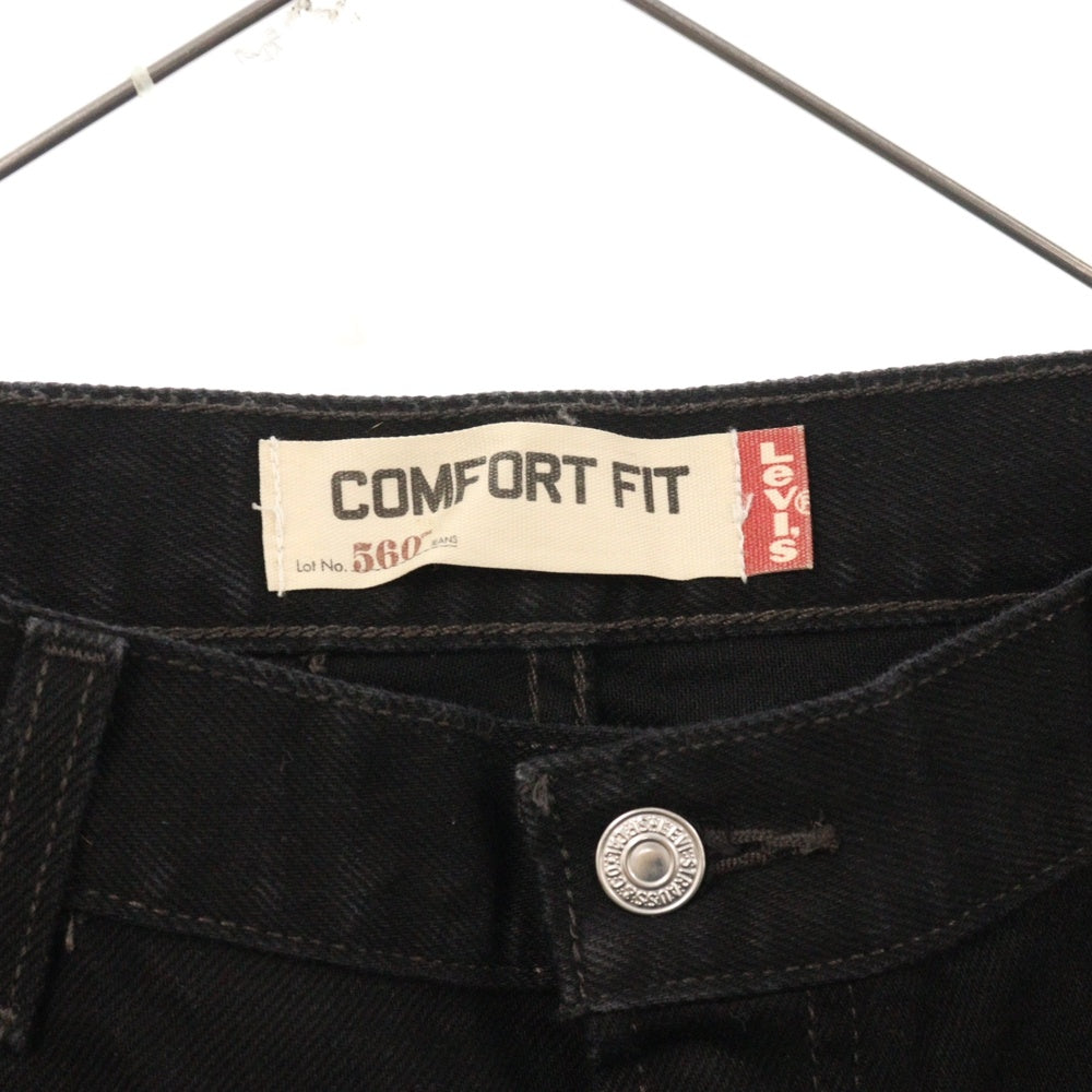 Levi's(リーバイス) 560 COMFORT FIT コンフォートフィット テーパードデニムパンツ ジーンズ メキシコ製 ブラック 005600260 W36/L32