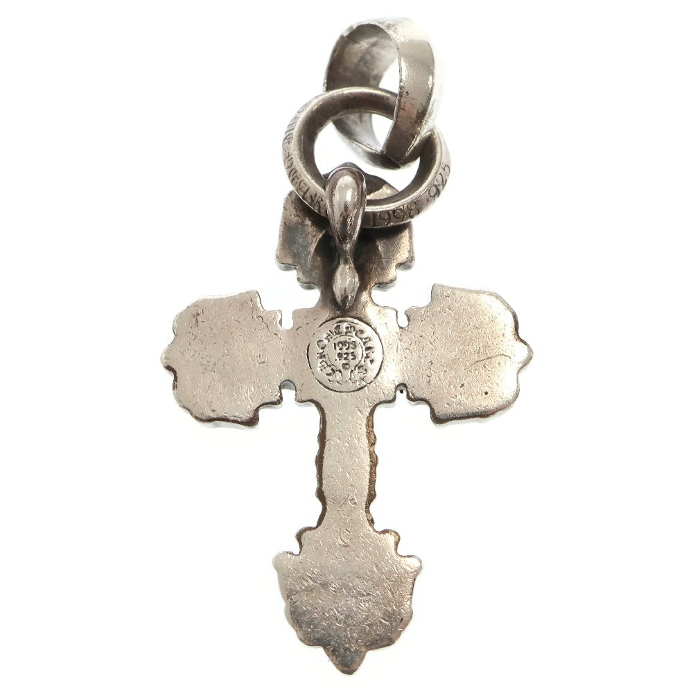 CHROME HEARTS(クロムハーツ) FILIG CROSS-XSM W BALE フィリグリークロスXSベイル wベイル ネックレストップ シルバー BCA262