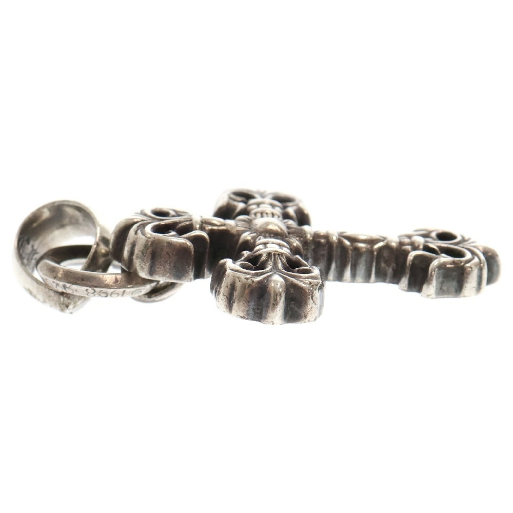CHROME HEARTS(クロムハーツ) FILIG CROSS-XSM W BALE フィリグリークロスXSベイル wベイル ネックレストップ シルバー BCA262