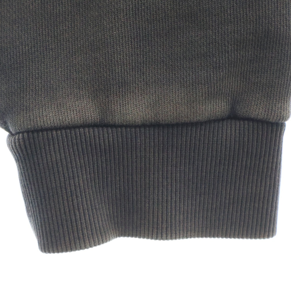 entire studios(エンタイア スタジオ) CROPPED FULL ZIP クロップドフルジップアップパーカー フーディー ユーズド加工 ブラック ES2156 レディース