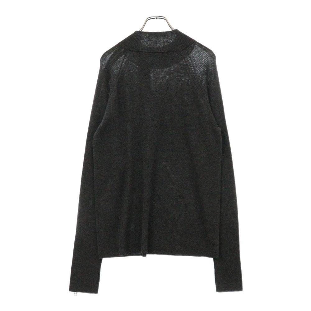 JOHN LAWRENCE SULLIVAN(ジョンローレンスサリバン) ZIPPED SLEEVE MOCK NECK SWEATER ジップスリーブモックネックセーター ニット グレー 4B002-0124-39