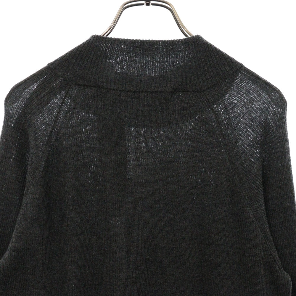 JOHN LAWRENCE SULLIVAN(ジョンローレンスサリバン) ZIPPED SLEEVE MOCK NECK SWEATER ジップスリーブモックネックセーター ニット グレー 4B002-0124-39