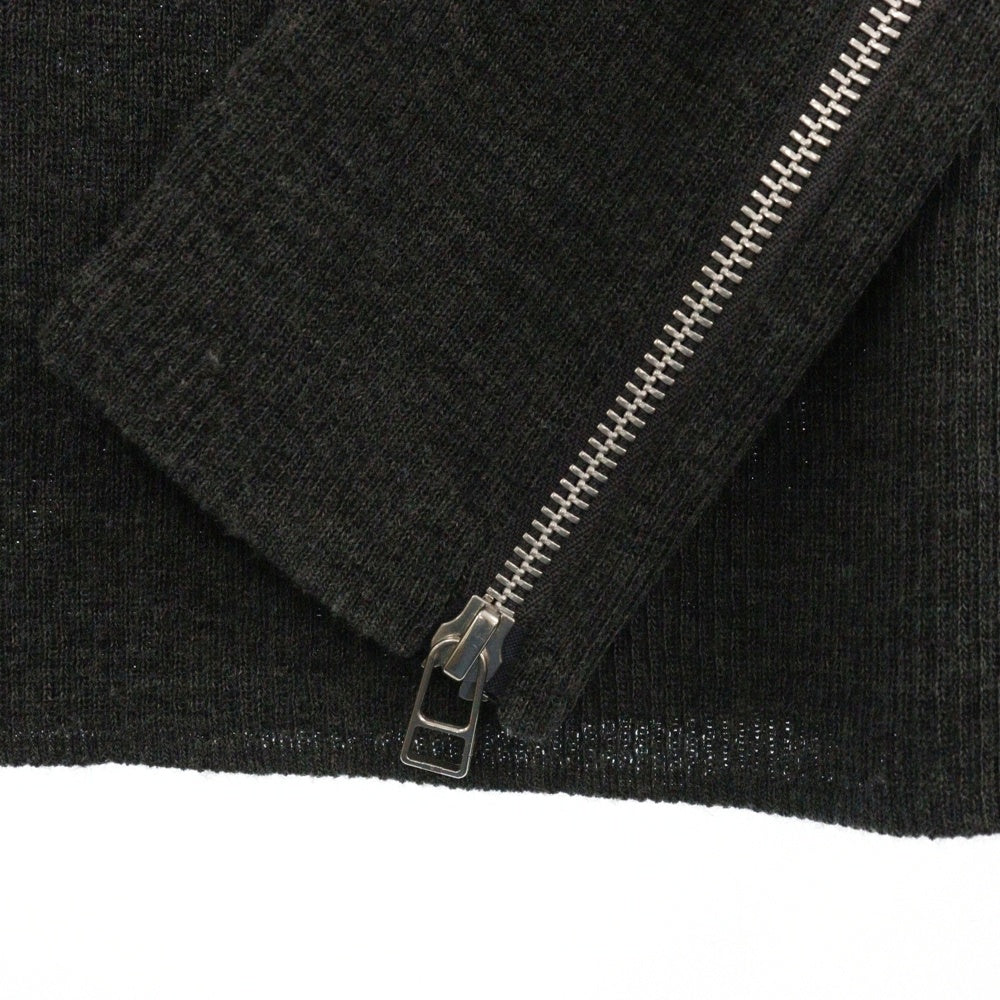 JOHN LAWRENCE SULLIVAN(ジョンローレンスサリバン) ZIPPED SLEEVE MOCK NECK SWEATER ジップスリーブモックネックセーター ニット グレー 4B002-0124-39