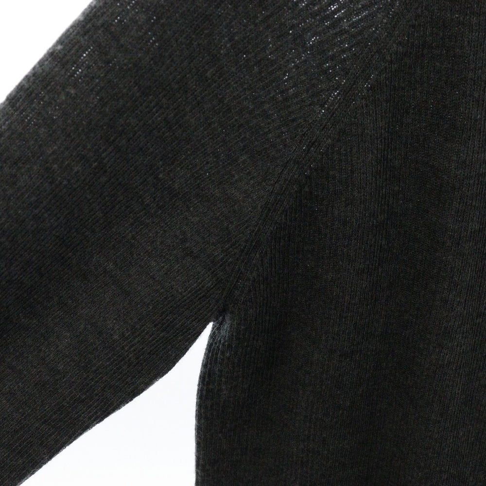 JOHN LAWRENCE SULLIVAN(ジョンローレンスサリバン) ZIPPED SLEEVE MOCK NECK SWEATER ジップスリーブモックネックセーター ニット グレー 4B002-0124-39