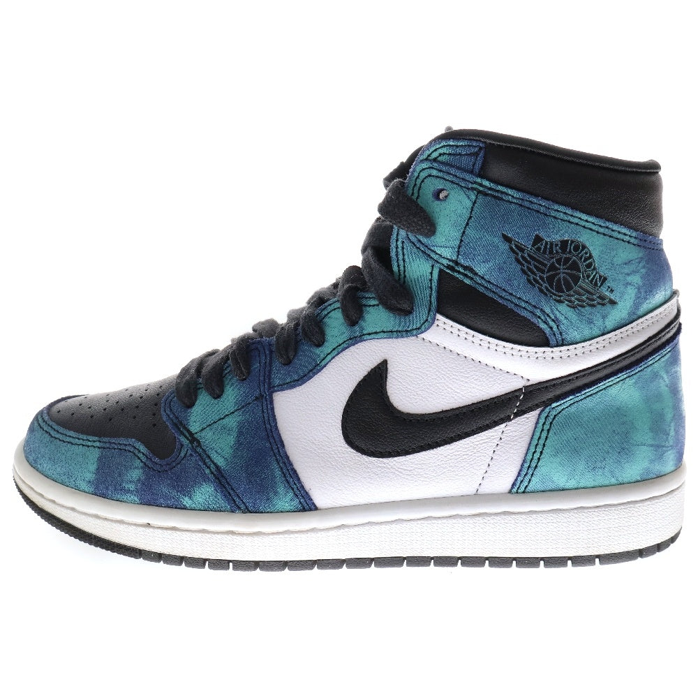 NIKE(ナイキ) WMNS AIR JORDAN 1 HIGH OG Tie-Dye CD0461-100 ウィメンズ エアジョーダン1 タイダイブルー ハイカットスニーカー シューズ ブルー US8.5/25.5cm