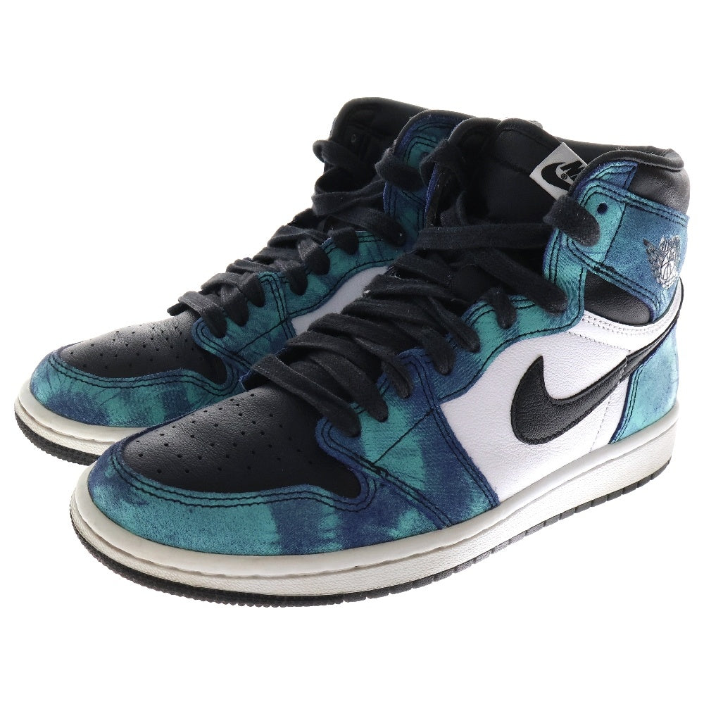 NIKE(ナイキ) WMNS AIR JORDAN 1 HIGH OG Tie-Dye CD0461-100 ウィメンズ エアジョーダン1 タイダイブルー ハイカットスニーカー シューズ ブルー US8.5/25.5cm