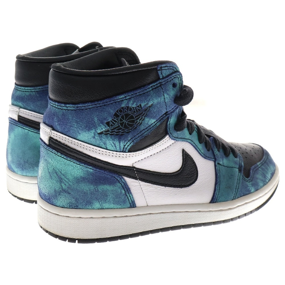 NIKE(ナイキ) WMNS AIR JORDAN 1 HIGH OG Tie-Dye CD0461-100 ウィメンズ エアジョーダン1 タイダイブルー ハイカットスニーカー シューズ ブルー US8.5/25.5cm