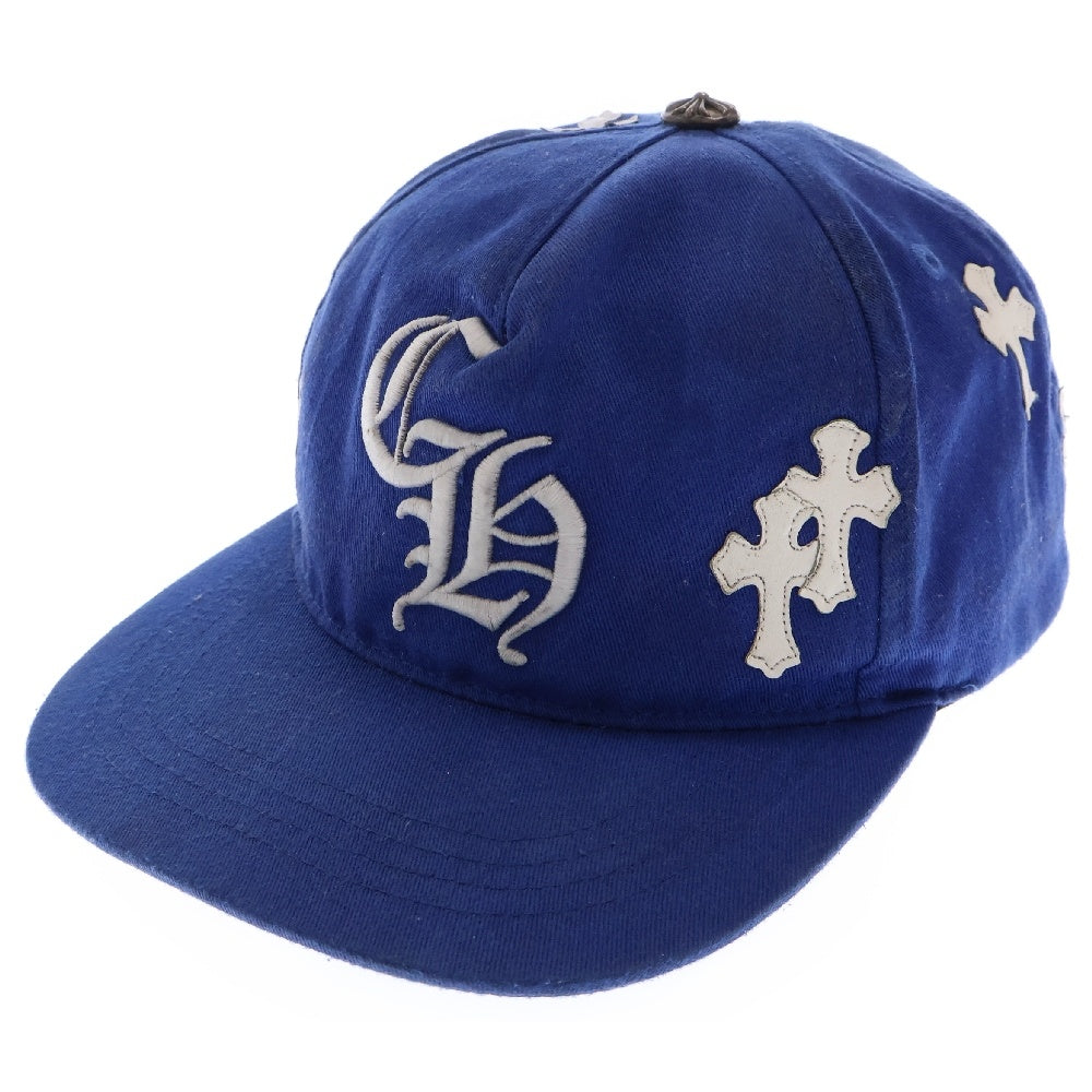 CHROME HEARTS(クロムハーツ) CH HAT クロスパッチベースボールキャップ ブルー