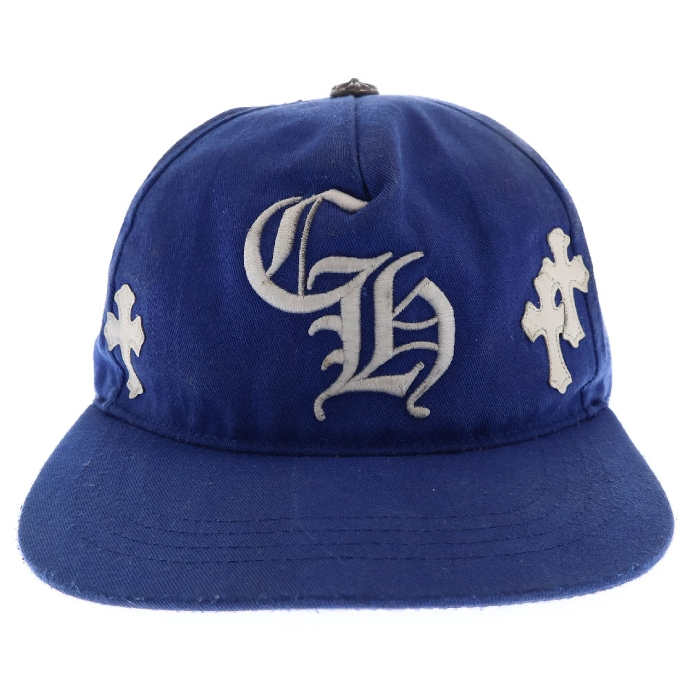 CHROME HEARTS(クロムハーツ) CH HAT クロスパッチベースボールキャップ ブルー