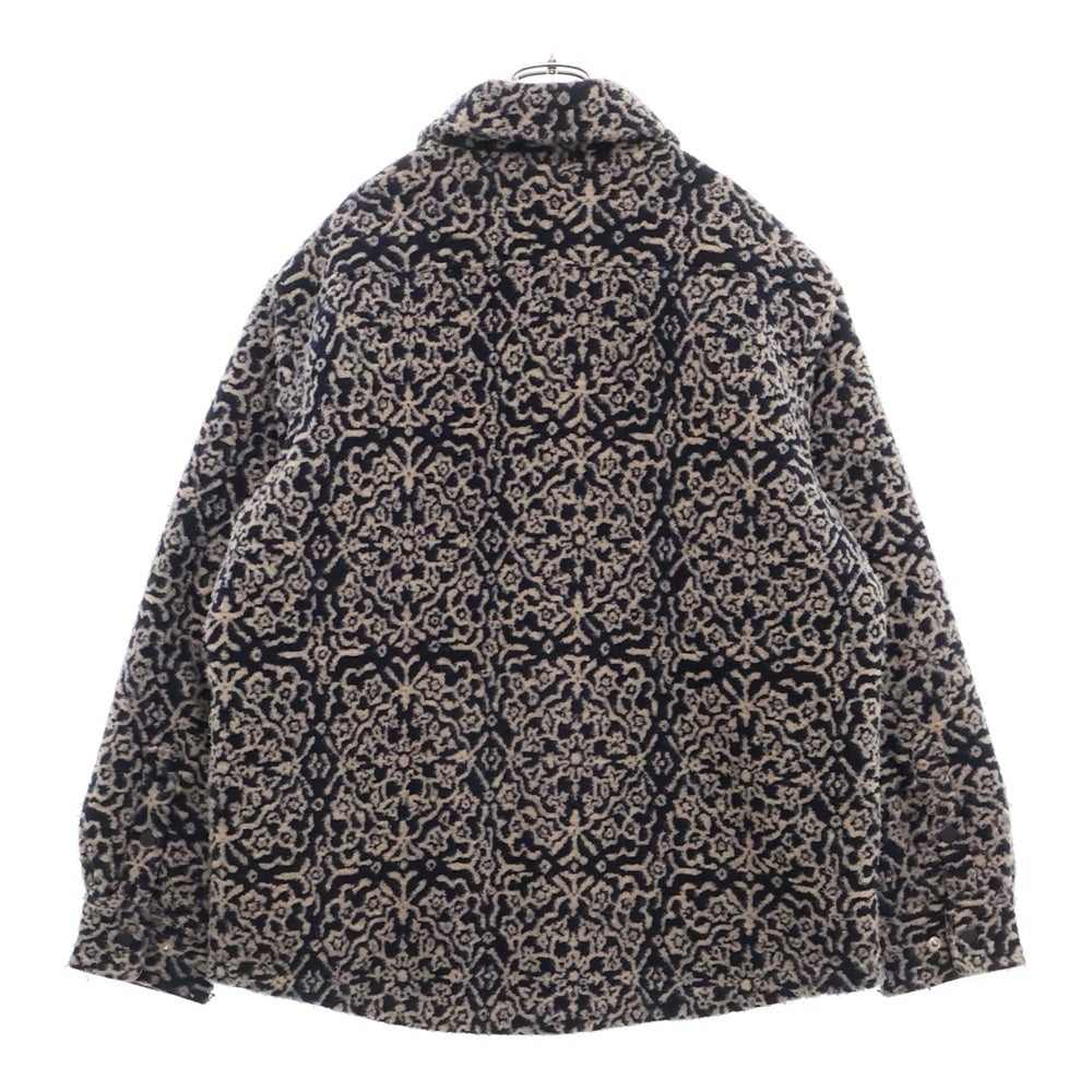 KITH(キス) Boa Jacket Blouson 24-020-060-0012-4-0 総柄 ボアジャケット ブルゾン ネイビー