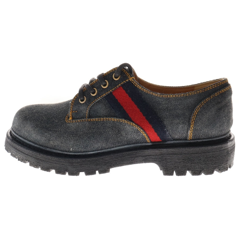 GUCCI(グッチ) DENIM LOAFER デニムローファー ドレスシューズ インディゴ 761990