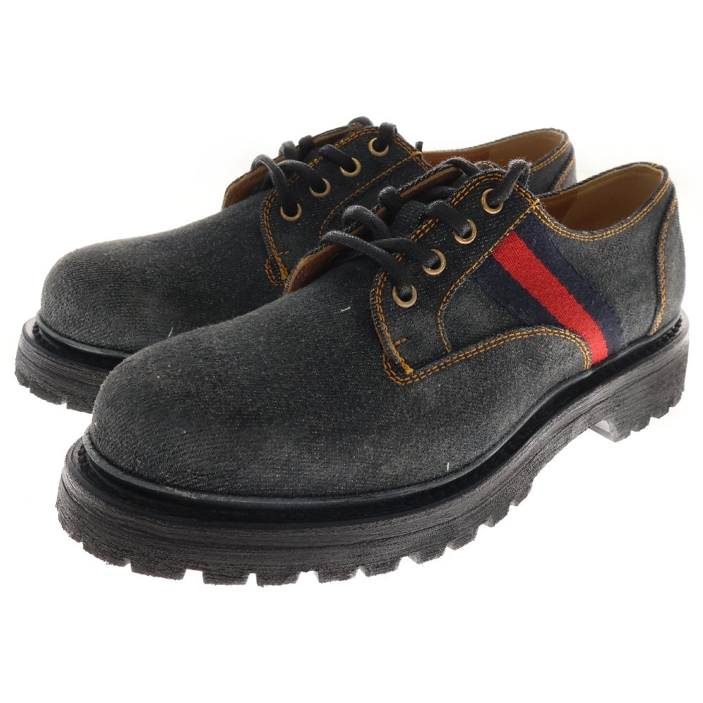 GUCCI(グッチ) DENIM LOAFER デニムローファー ドレスシューズ インディゴ 761990