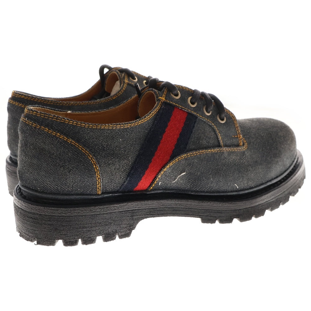 GUCCI(グッチ) DENIM LOAFER デニムローファー ドレスシューズ インディゴ 761990