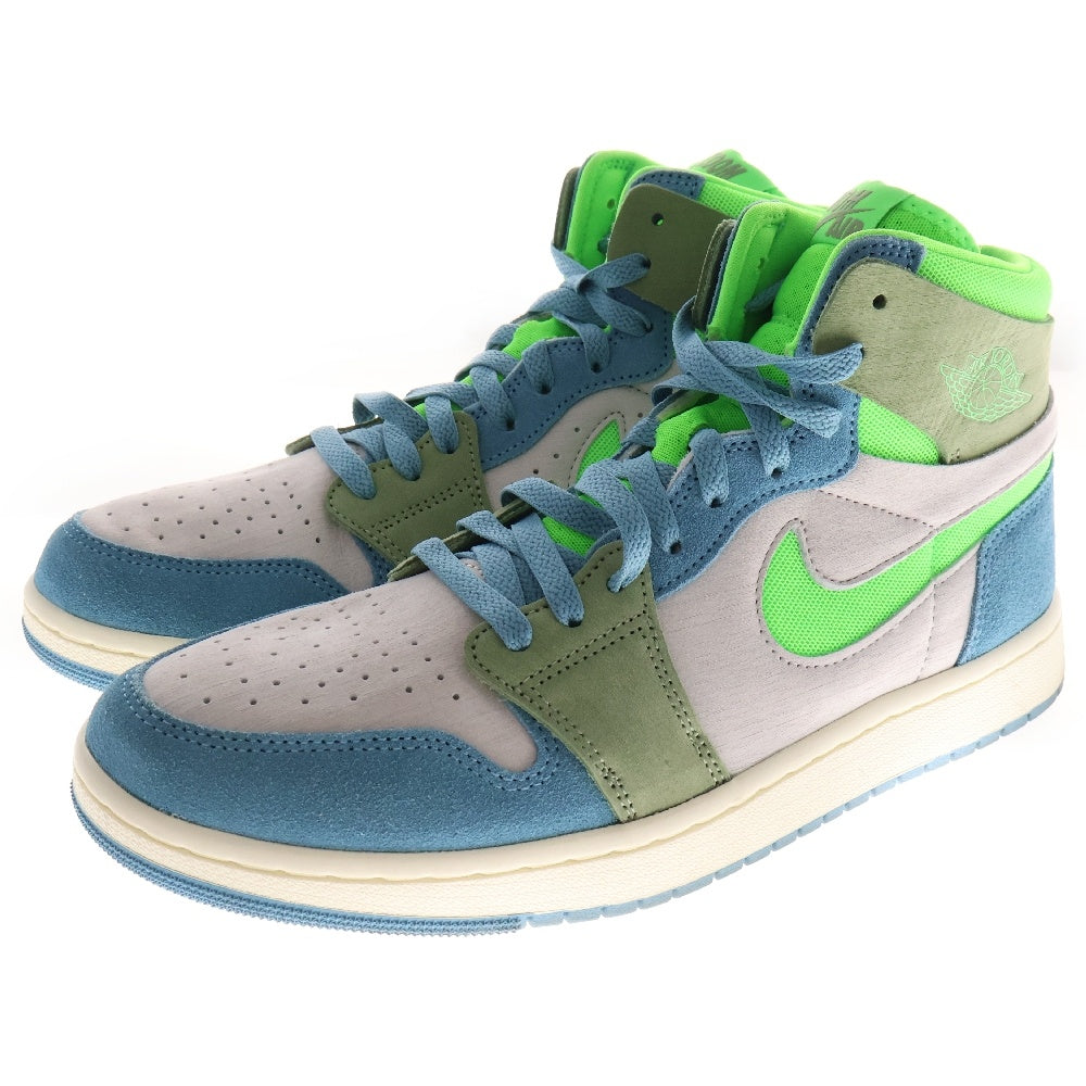 NIKE(ナイキ) WMNS Air Jordan 1 Zoom CMFT 2 DV1305-433 エアジョーダン1 ズーム CMFT 2 ローカットスニーカー シューズ ブルー/グリーン US11.5/28.5cm