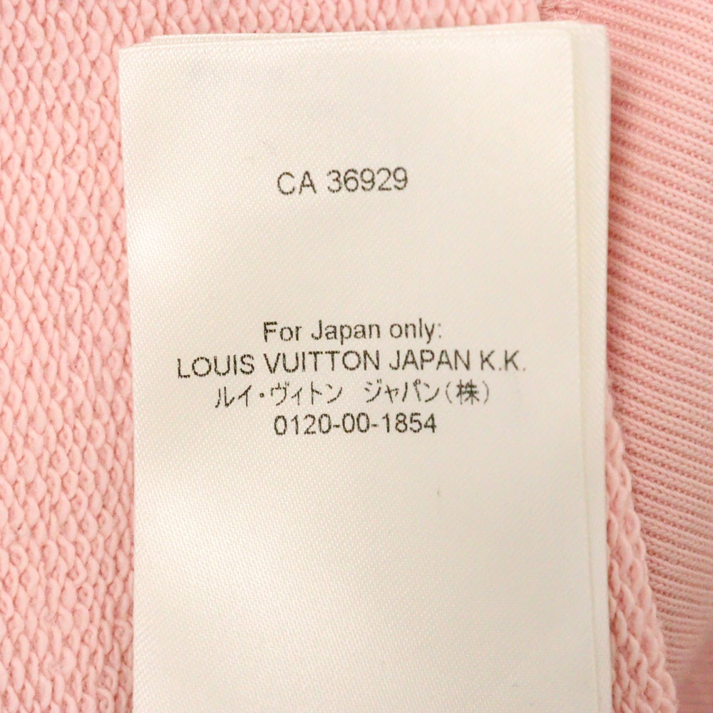 LOUIS VUITTON(ルイヴィトン) 25AW Logo Embroidery Sweatshirt RM252MV FWC HTY09W ロゴ エンブロイダリー クルーネックスウェットトレーナー ピンク