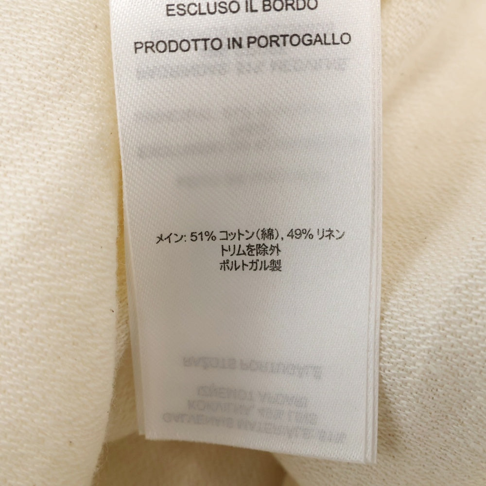 J.W.ANDERSON(ジェー ダブリュー アンダーソン) Tea Towel Oversized Shirt SH0291 PG1483 Side Logo Line オーバーサイズ 長袖シャツ アイボリー