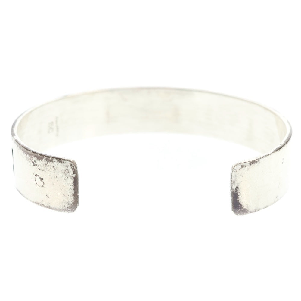 INDIAN JEWELRY(インディアンジュエリー) HOPI Sharon Cisco シャロン・シスコ作 ベアクローオーバーレイバングル シルバー ブレスレット SC刻印