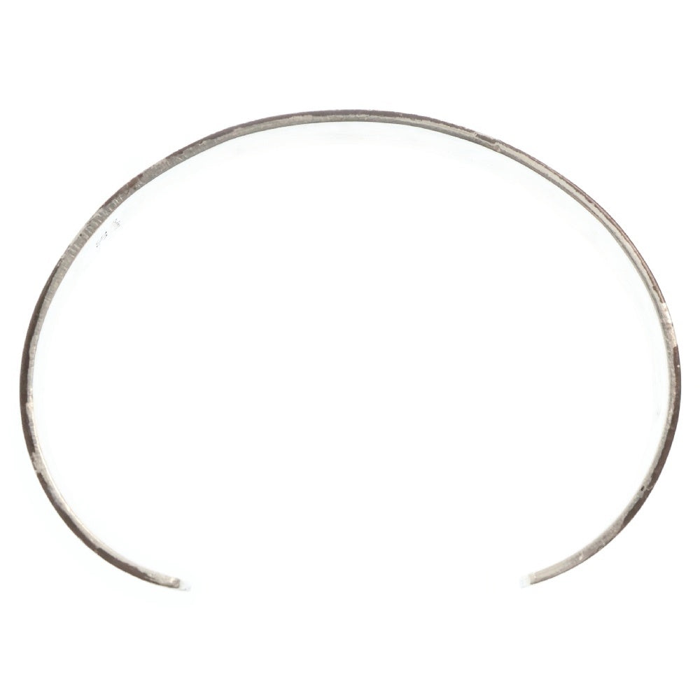 INDIAN JEWELRY(インディアンジュエリー) HOPI Sharon Cisco シャロン・シスコ作 ベアクローオーバーレイバングル シルバー ブレスレット SC刻印