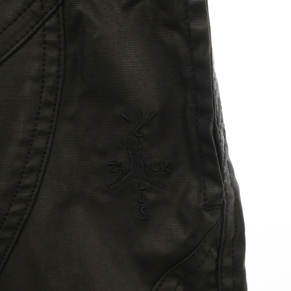 JORDAN BRAND(ジョーダンブランド) ×Travis Scott M WAXED SHORT PANT DZ5477-010 ×トラヴィス スコット ワックス ショートパンツ ハーフパンツ ブラック