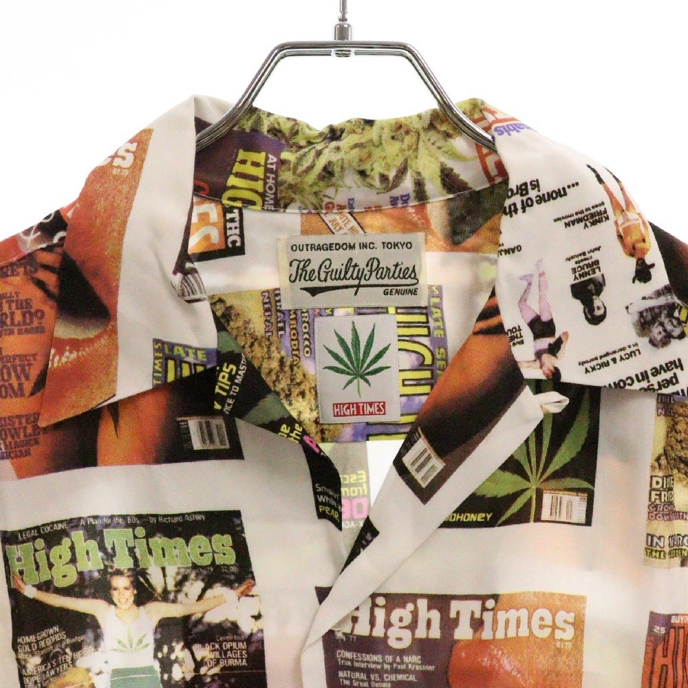 WACKO MARIA(ワコマリア) ×HIGH TIMES S/S Shirts HAWAIIAN SHIRT ×ハイタイムズ ハワイアンシャツ アロハシャツ 半袖シャツ マルチカラー