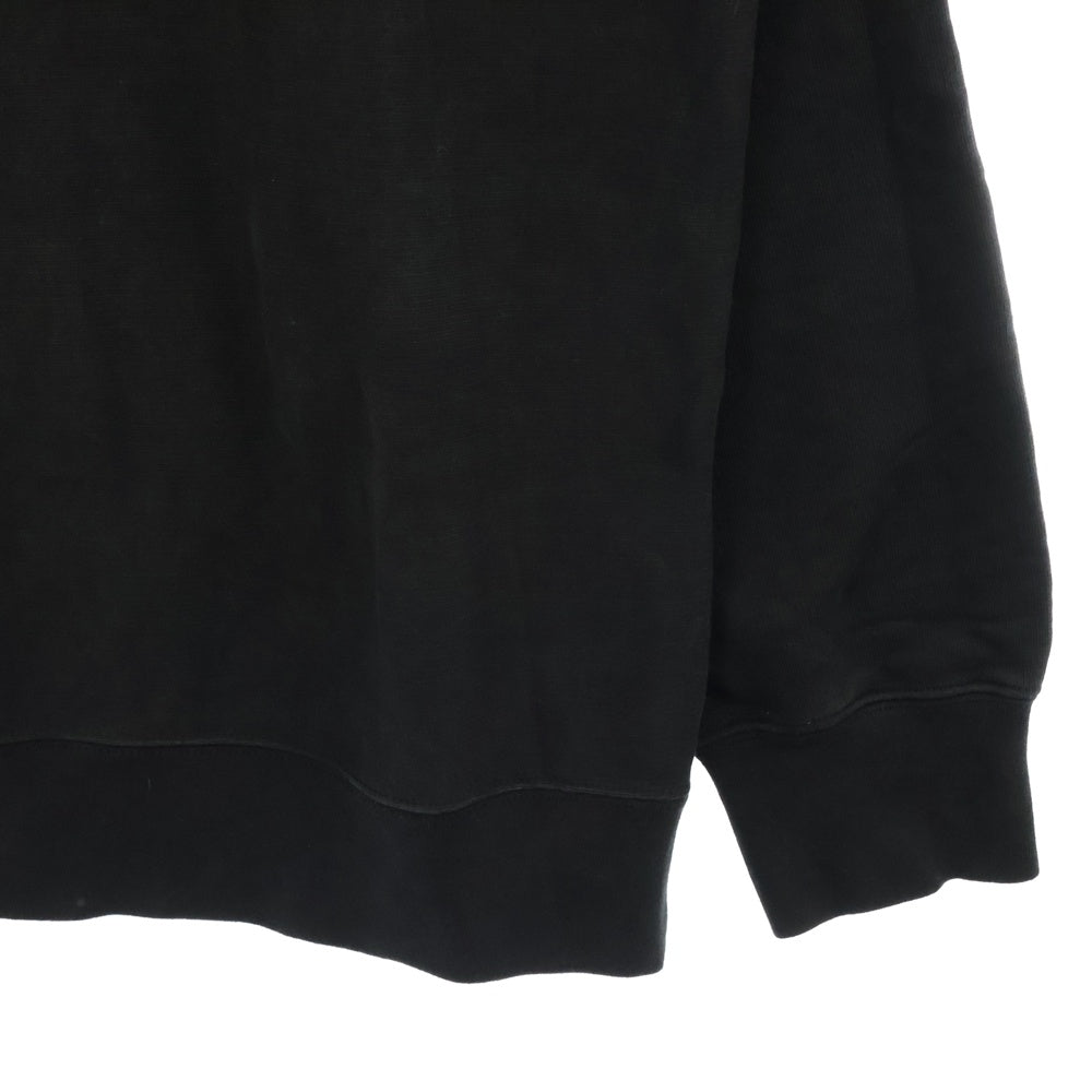 MONCLER GENIUS(モンクレール ジーニアス) MAGLIA GIROCOLLO ラインストーンロゴスウェットトレーナー ブラック F20928G72340