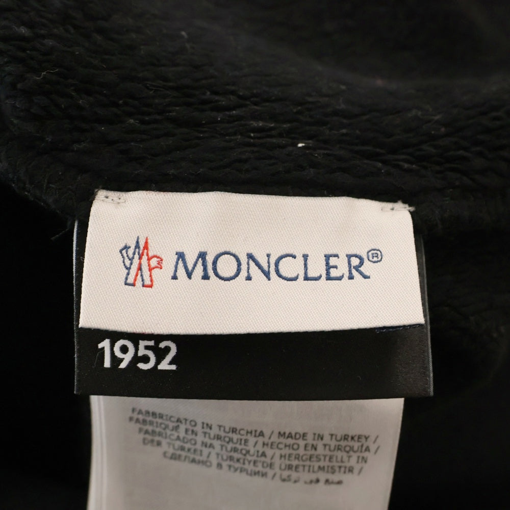 MONCLER GENIUS(モンクレール ジーニアス) MAGLIA GIROCOLLO ラインストーンロゴスウェットトレーナー ブラック F20928G72340