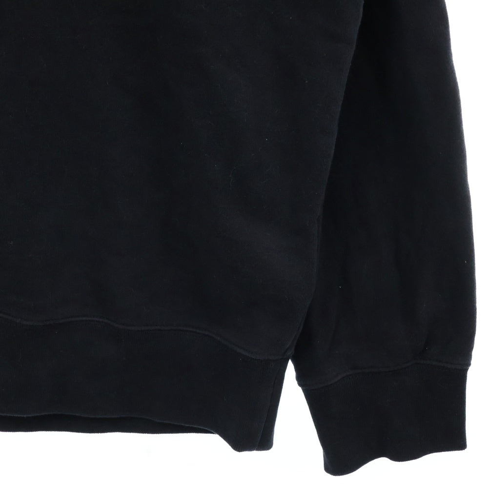MONCLER(モンクレール) 24SS FELPA CON CAPPUCCIO HOODIE SWEAT フェルパコン カプチオ フロントロゴ刺繍プルオーバースウェットパーカー フーディー ネイビー J10918G00012