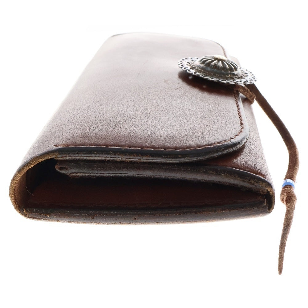 goro's(ゴローズ) コンチョ付き長財布 レザー ブラウン