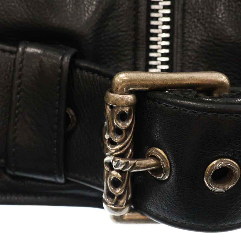 CHROME HEARTS(クロムハーツ) JJ DEAN ダガージップダブルライダース レザージャケット ブラック