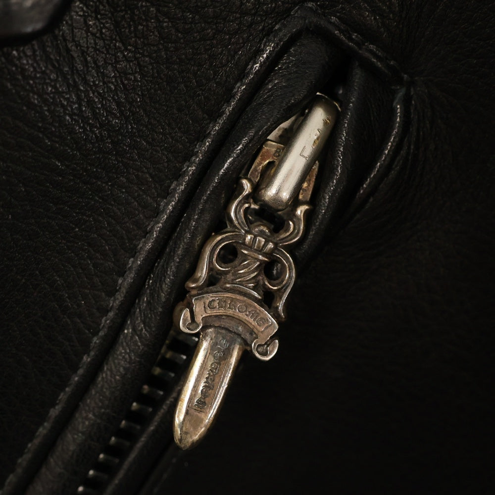 CHROME HEARTS(クロムハーツ) JJ DEAN ダガージップダブルライダース レザージャケット ブラック