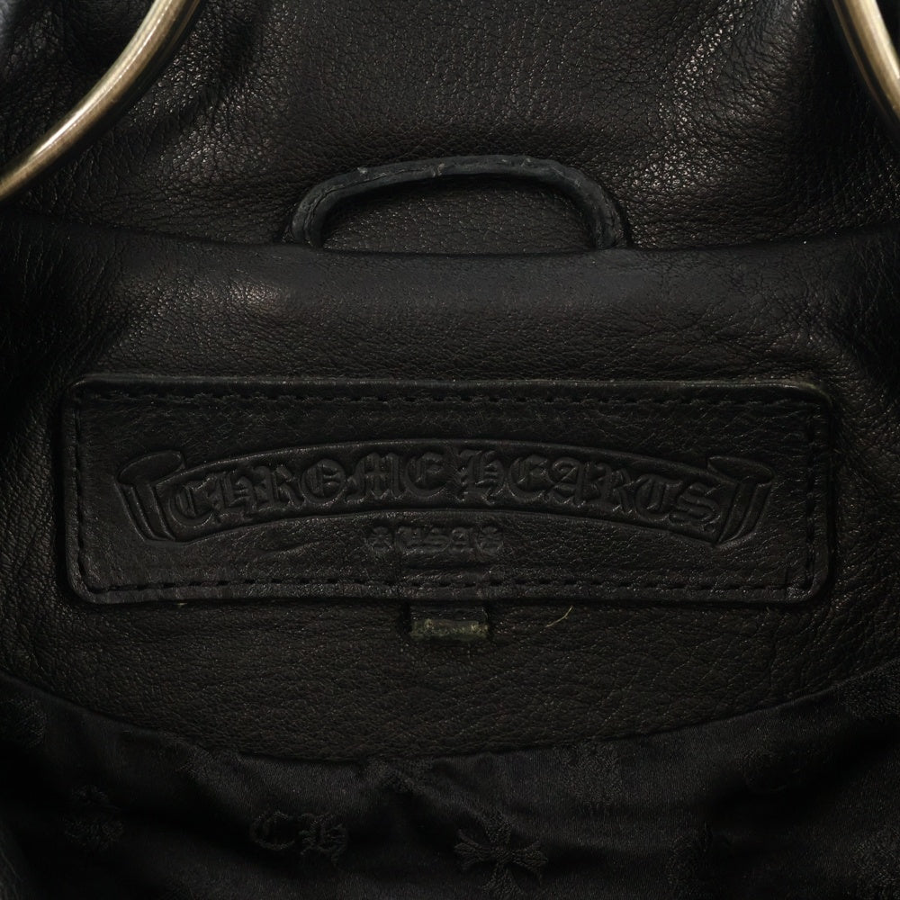 CHROME HEARTS(クロムハーツ) JJ DEAN ダガージップダブルライダース レザージャケット ブラック