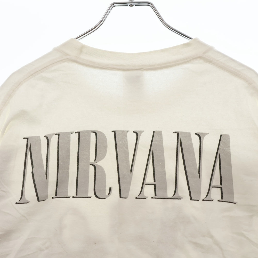 VINTAGE(ヴィンテージ) 90s VINTAGE NIRVANA WILDOATS PRINT TEE ニルバーナ フロントプリント半袖カットソー 半袖Tシャツ ホワイト