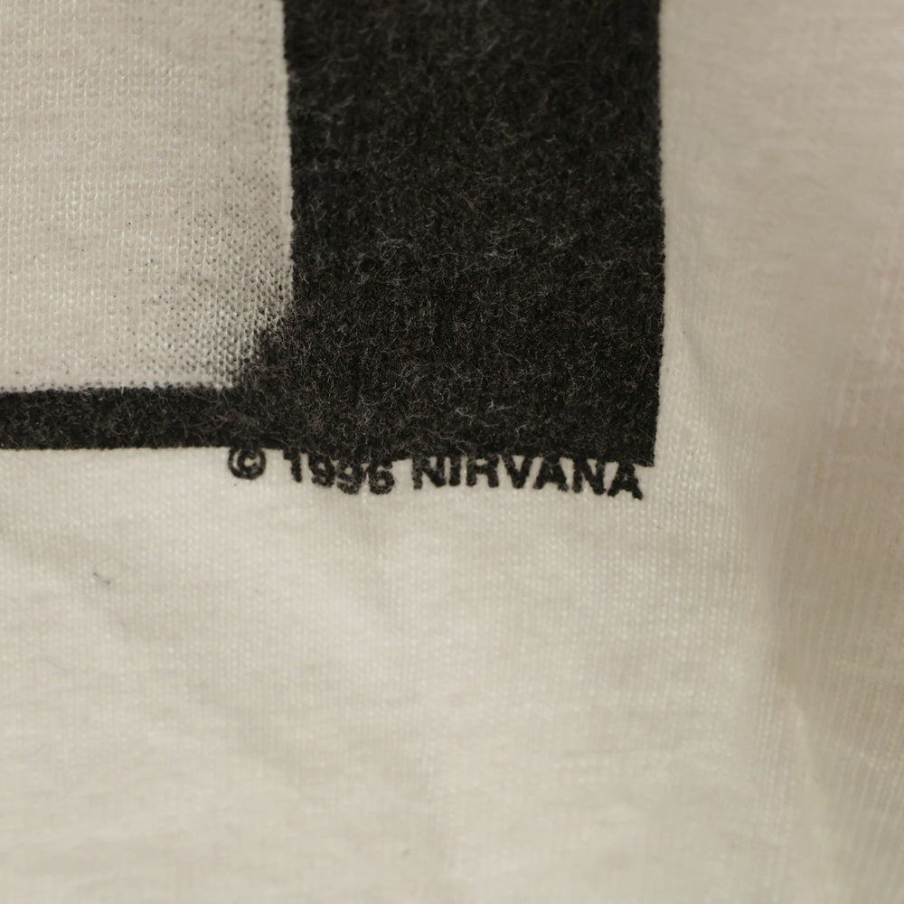 VINTAGE(ヴィンテージ) 90s VINTAGE NIRVANA WILDOATS PRINT TEE ニルバーナ フロントプリント半袖カットソー 半袖Tシャツ ホワイト