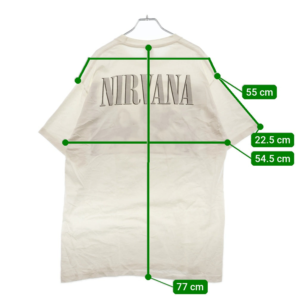 VINTAGE(ヴィンテージ) 90s VINTAGE NIRVANA WILDOATS PRINT TEE ニルバーナ フロントプリント半袖カットソー 半袖Tシャツ ホワイト
