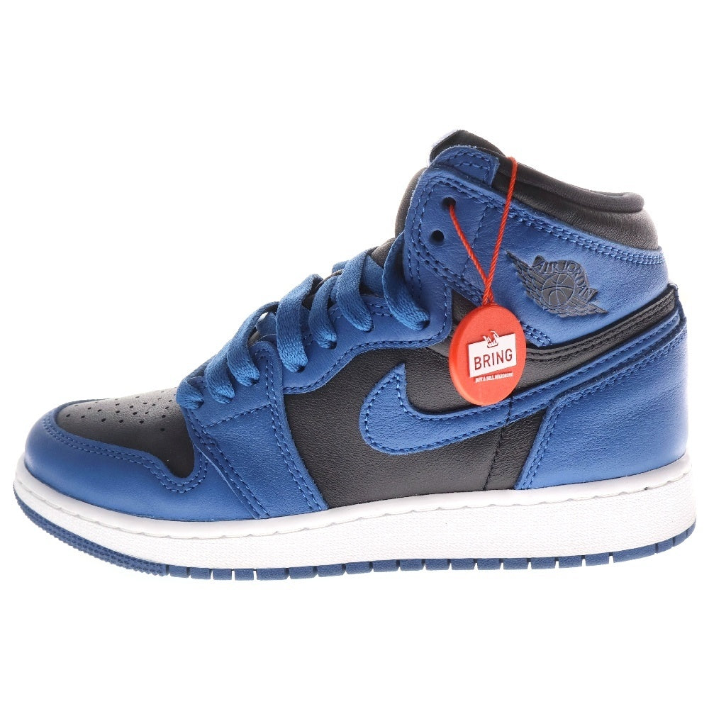 NIKE(ナイキ) AIR JORDAN 1 RETRO HIGH OG GS Dark Marina Blue エアジョーダン1 ダークマリーナブルー ハイカットスニーカー US5Y/23.5cm レディース 575441-404