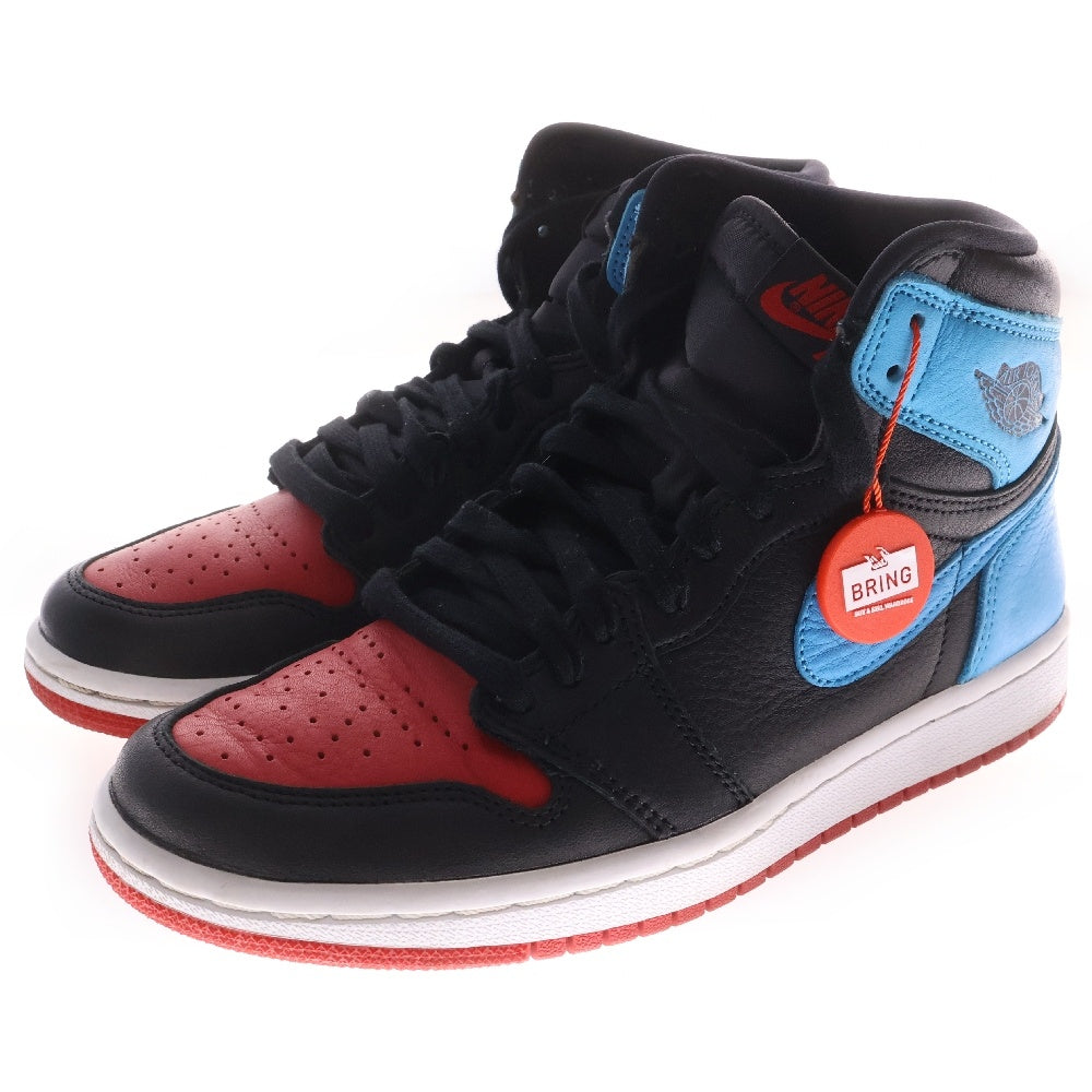 NIKE(ナイキ) WMNS AIR JORDAN 1 RETRO HIGH OG CD0461-046 ウィメンズ エアジョーダン 1 レトロ ハイカットスニーカー ブラック/ブルー/レッド US6.5/23.5cm レディース