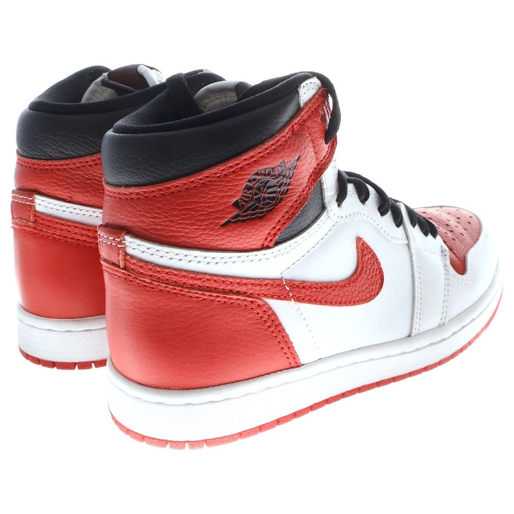 NIKE(ナイキ) AIR JORDAN 1 HIGH OG HERITAGE 555088-161 エアジョーダン 1 ヘリテージ ハイカットスニーカー ホワイト/レッド US5/23.5cm レディース
