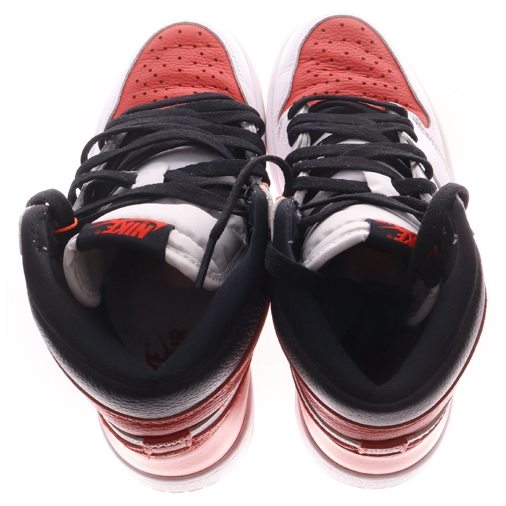 NIKE(ナイキ) AIR JORDAN 1 HIGH OG HERITAGE 555088-161 エアジョーダン 1 ヘリテージ ハイカットスニーカー ホワイト/レッド US5/23.5cm レディース