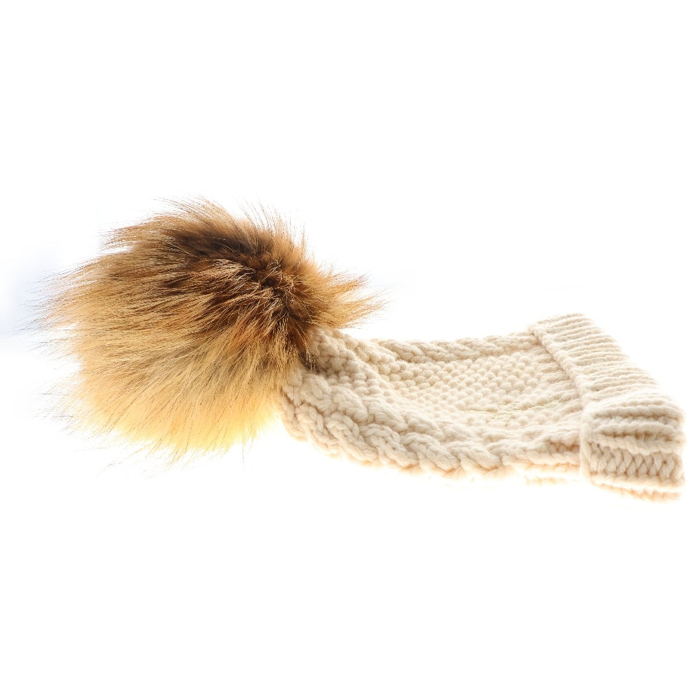 CHROME HEARTS(クロムハーツ) CASHMERE BEANIE カシミヤビーニー ニット帽 ベージュ
