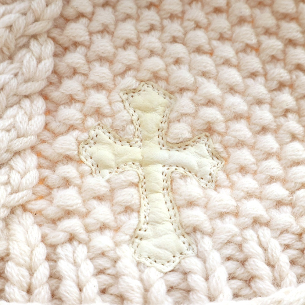 CHROME HEARTS(クロムハーツ) CASHMERE BEANIE カシミヤビーニー ニット帽 ベージュ