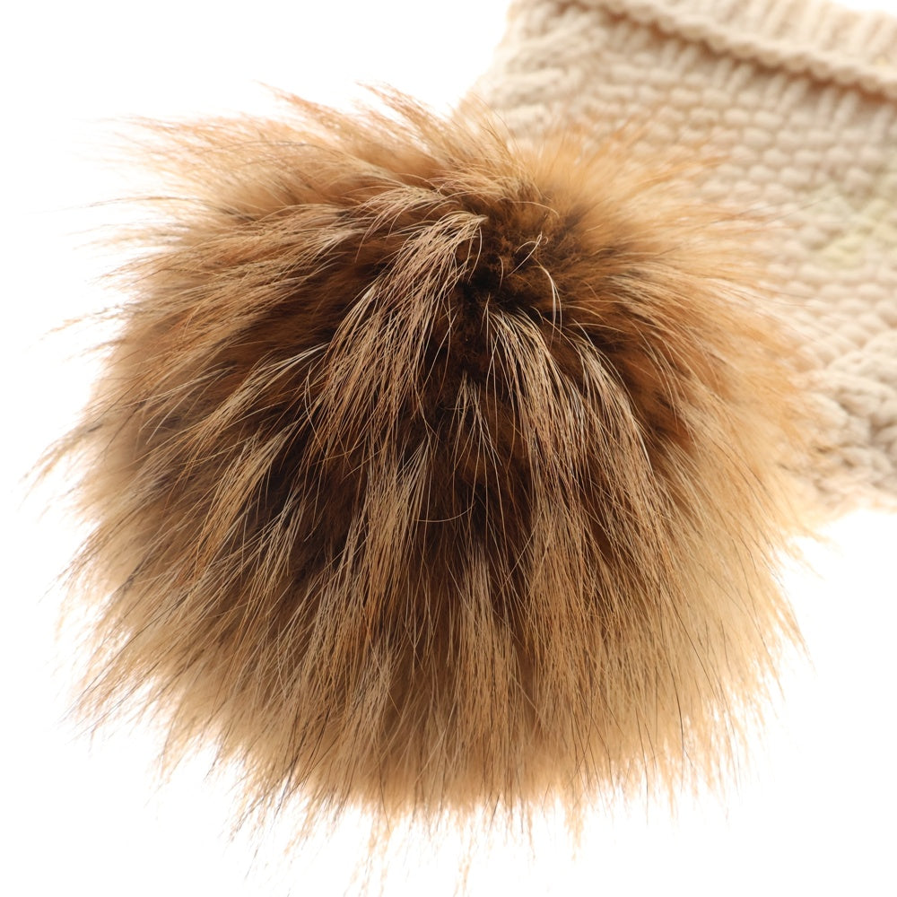 CHROME HEARTS(クロムハーツ) CASHMERE BEANIE カシミヤビーニー ニット帽 ベージュ