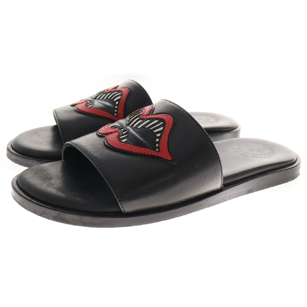 CHROME HEARTS(クロムハーツ) MATTY BOY CHOMPER SLIDE マッティボーイ チョンパー レザースライドサンダル ブラック