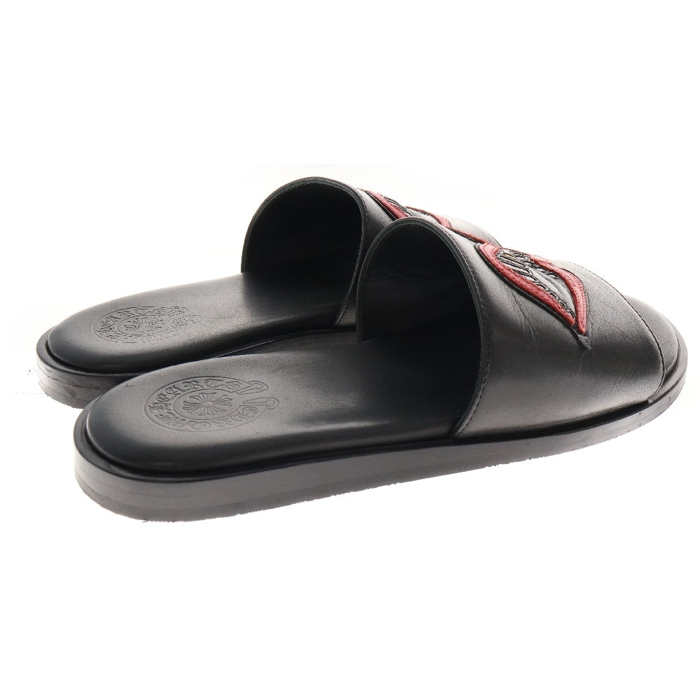 CHROME HEARTS(クロムハーツ) MATTY BOY CHOMPER SLIDE マッティボーイ チョンパー レザースライドサンダル ブラック