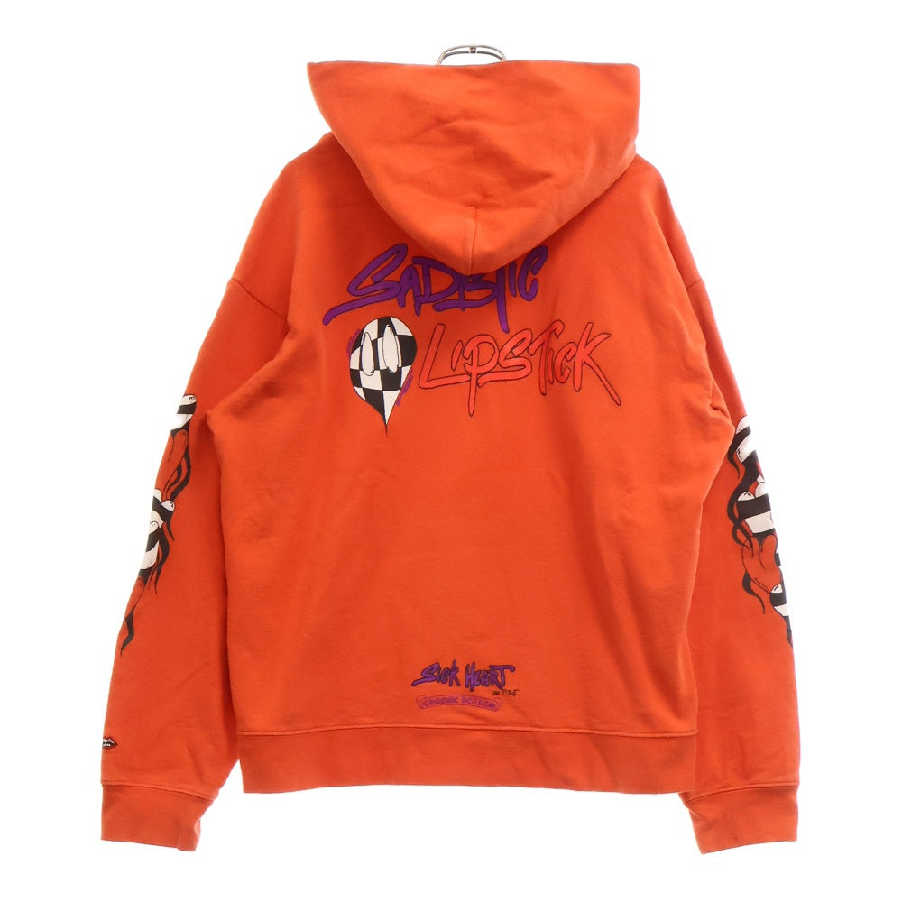 CHROME HEARTS(クロムハーツ) ×MATTY BOY SWTSHRT PPO U HD PLVR MATTY RED マッティボーイチョンパープリテンスプルオーバーフーディ パーカー レッド
